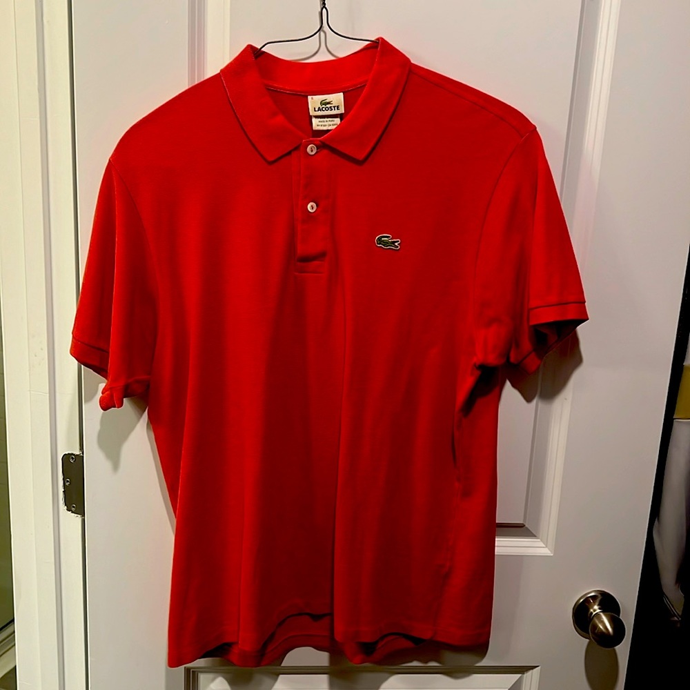 Lacoste Salmon Polo Size 6